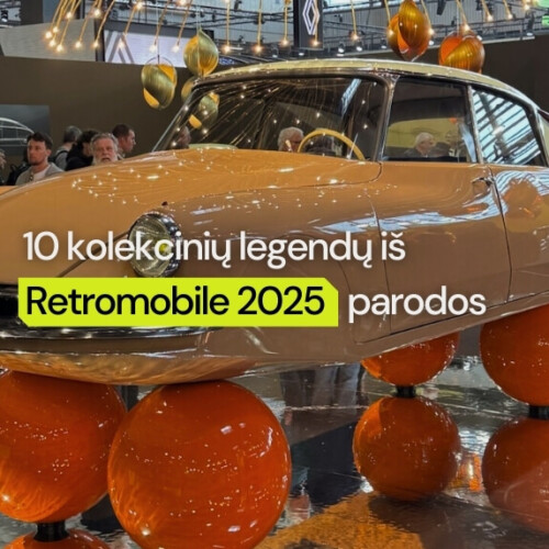 10 kolekcinių legendų iš Retromobile 2025
