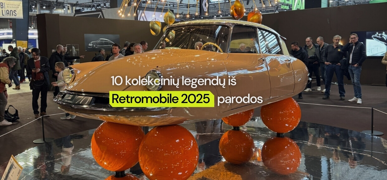 10 kolekcinių legendų iš Retromobile 2025