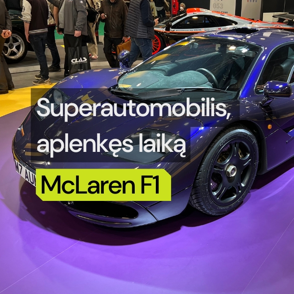 McLaren F1: superautomobilis, aplenkęs laiką ir pakeitęs istoriją