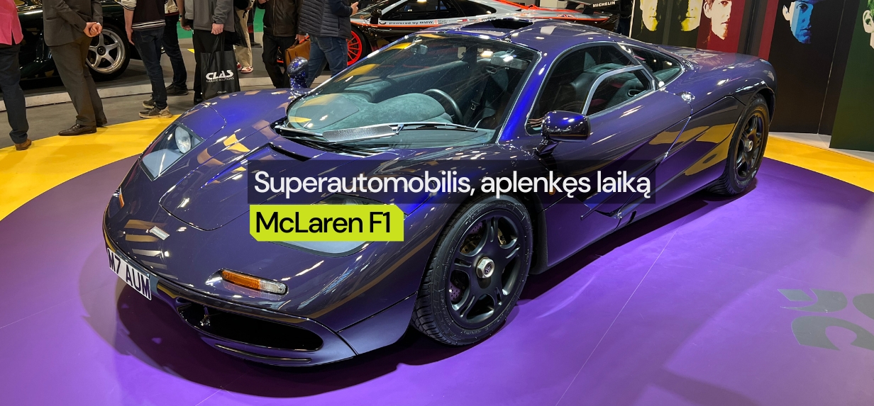 McLaren F1: superautomobilis, aplenkęs laiką ir pakeitęs istoriją