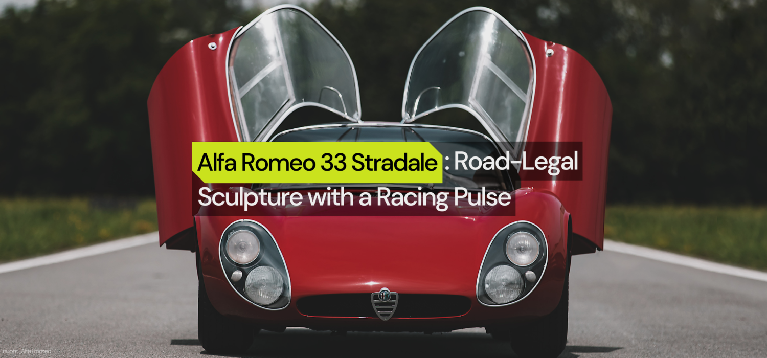 1967 Alfa Romeo 33 Stradale: Road-Legal Sculpture with a Racing Pulse