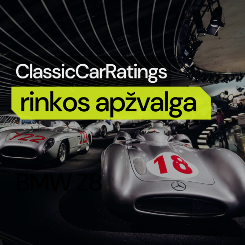 Kolekcinių automobilių rinka 2025: įspūdingi sandoriai ir nuopuoliai